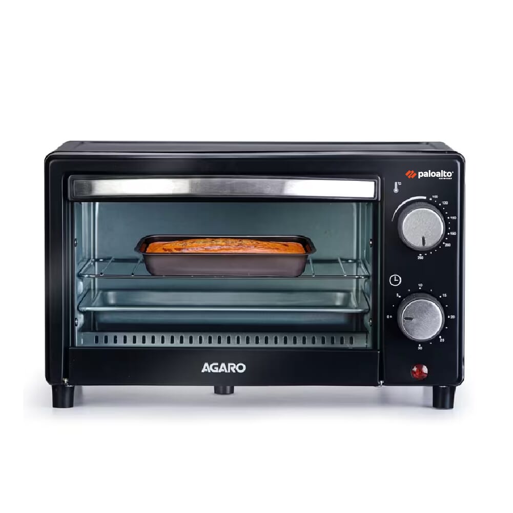 AGARO Marvel 9L Oven Toaster Griller, Cake Baking, Grilling, Toasting, OTG, 800 Watts -  Black